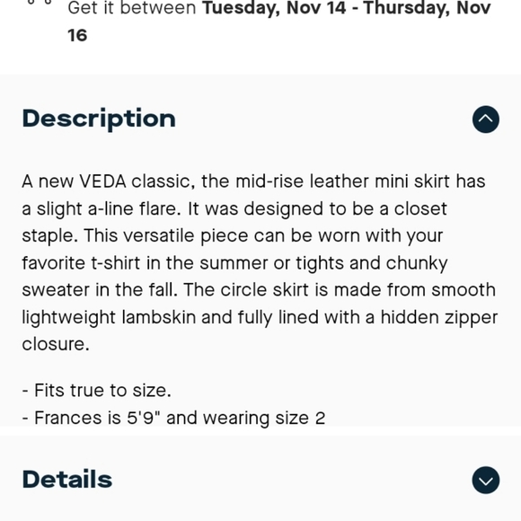 Veda Black Mini Skirt - Picture 11 of 14